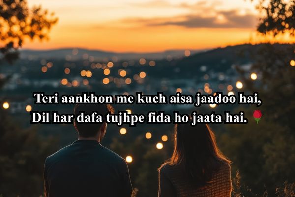  romantic shayari for gf in English
