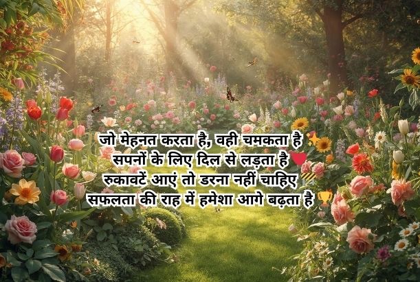 motivational shayari in hindi 4 line for success