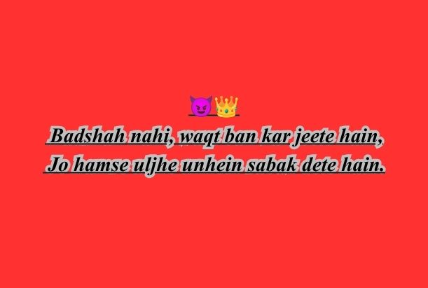 Badmashi Shayari 2 Line