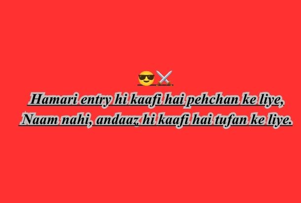Badmashi Shayari 2 Line