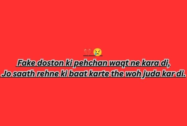 fake friends shayari​